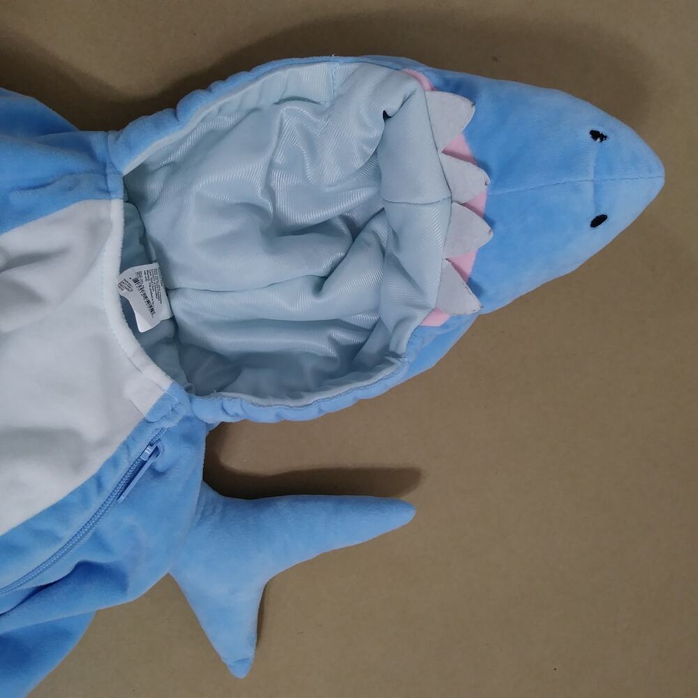 Shark Light Blue Kids Halloween Costume size 18-24 MO Stuffed Tail - Face - Picture 5 of 6